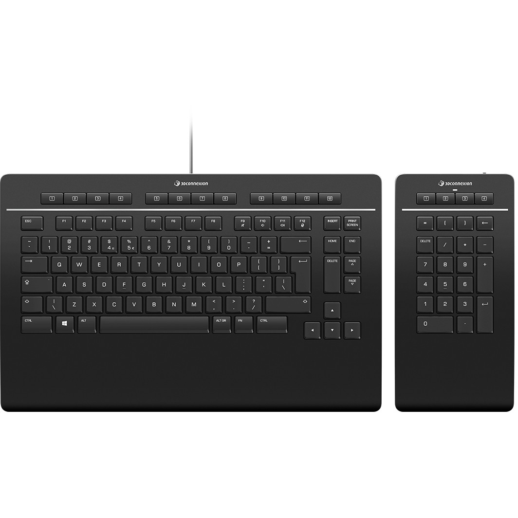 3D Connexion Keyboard Pro Numpad német QWERTZ fekete (3DX-700091)