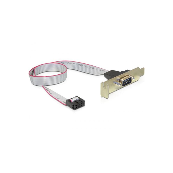 DELOCK Slotblech 1x D-Sub9 Low Profile