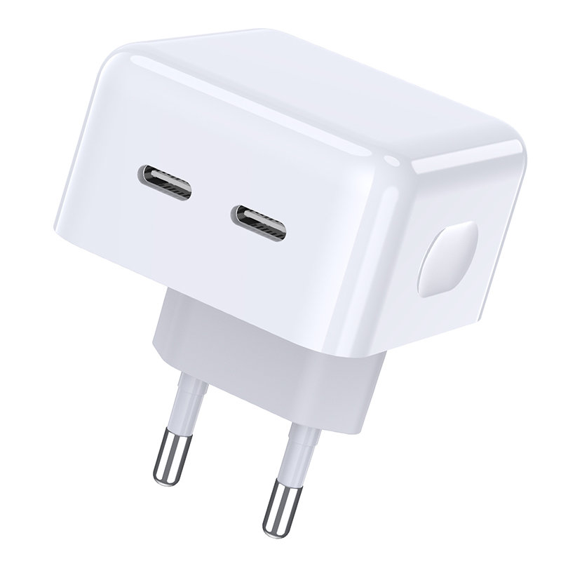 Jokade JB039WH 2x USB-C Hálózati töltő - Fehér (2x20W) (JB039WH)