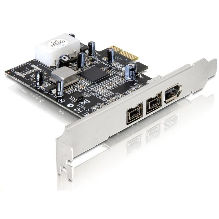 DeLock 3x FireWire bővítő kártya PCI-E (89153) (89153)