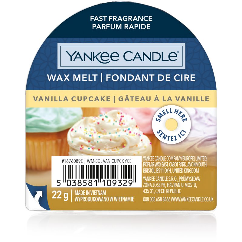 YANKEE CANDLE Vanilla Cupcake 22 g (5038581109329)