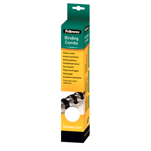 Fellowes Plastikbinderücken 6mm  weiß      25PK