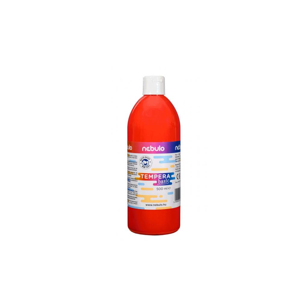 Nebulo folyékony állagú temperafesték 500ml piros (NTF-500-PI) (NTF-500-PI)