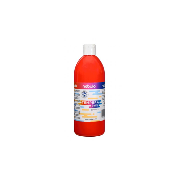 Nebulo folyékony állagú temperafesték 500ml piros (NTF-500-PI)