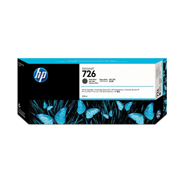 HP 726 300-ml Matte Black DesignJet Ink Cartridge глава и патрон за мастиленоструен принтер Оригинал