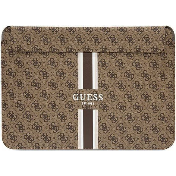 GUESS GUCS14P4RPSW 14 INČNI OVITEK RJAV OVITEK ZA TELEFON 4G ČRTAVE