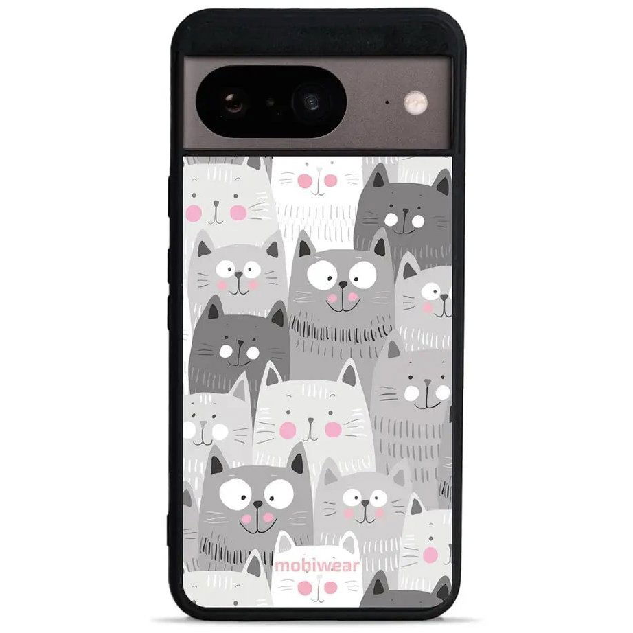 Mobiwear Glossy Glossy for Google Pixel 8 - Cats (5907861296175)