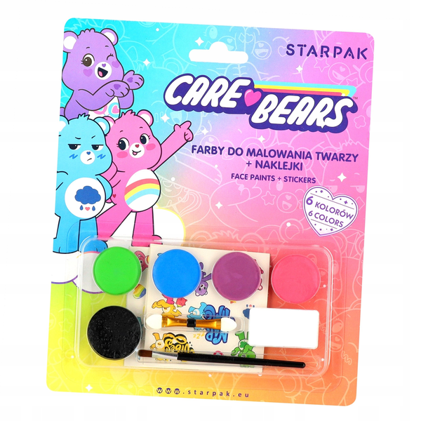Starpak FARBY DO TWARZY 6KOL 4NAKL CARE BEARS B/C12/144