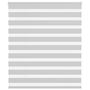 Jaluzea tip zebra gri deschis lățime țesătură 120,9cm poliester