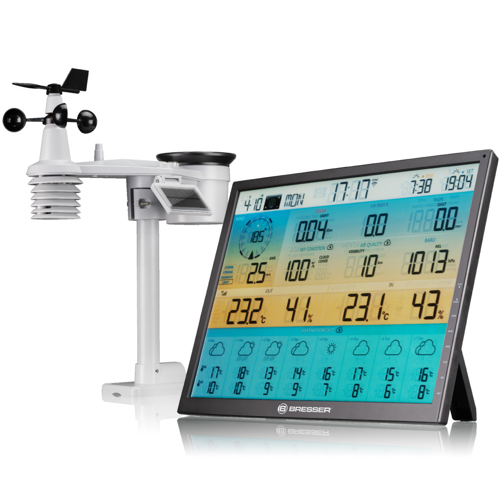 Bresser Optik 7-in-1 8-Day 4CAST Wi-Fi időjárásközpont (77561) (77561)