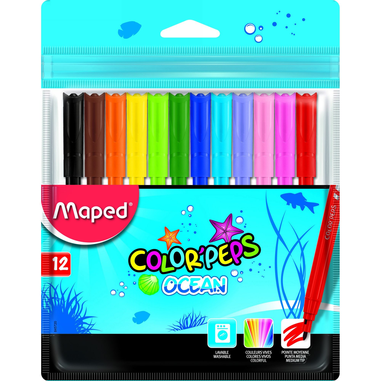 Maped Color'Peps Ocean 2 mm Filctoll készlet -12 szín (845720)
