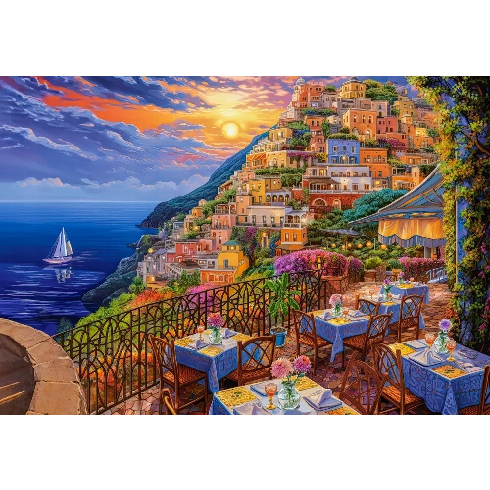 Castorland 1500 darabos Puzzle - Romantikus Naplemente Positanoban (GXP-916022)