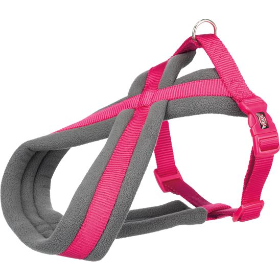 Trixie Hám Prémium Túrázáshoz S–M 40–60 cm/20 mm Fuchsia