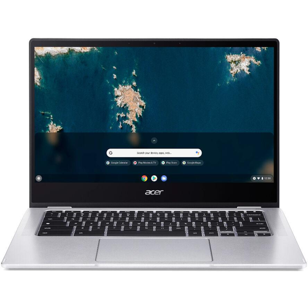 Acer CP314-1HN-C11N Intel® Celeron® N4500 Chromebook 35,6 см (14") Тъчскрийн Full HD 8 GB LPDDR4x-SDRAM 64 GB SSD Wi-Fi 6 (802.11ax) ChromeOS Сребърен