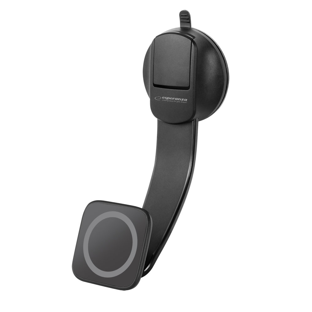 Esperanza EMH145 Boom Mágneses Mobiltelefon autós tartó - Fekete (EMH145)