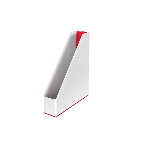 Leitz WOW scatola per la conservazione di documenti Polistirene (PS) Rosso, Bianco
