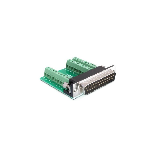 DELOCK Adapter Terminalblock 27Pin -> D-Sub25 Stecker