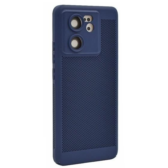 Gigapack Xiaomi 13T Pro légáteresztő, lyukacsos műanyag tok sötétkék (GP-151558) (GP-151558)