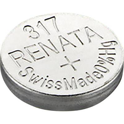317 gombelem, ezüstoxid, 1,55V, 10,5 mAh, Renata SR516SW, SR62, SR516, V317, D317, 616, CA, 280-58, SB-AR, RW326 (317.CU MF)