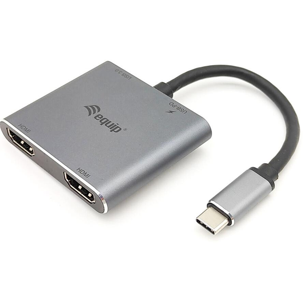 Equip 133484 dokkoló állomás és port replikátor USB 3.2 Gen 1 (3.1 Gen 1) Type-C Ezüst