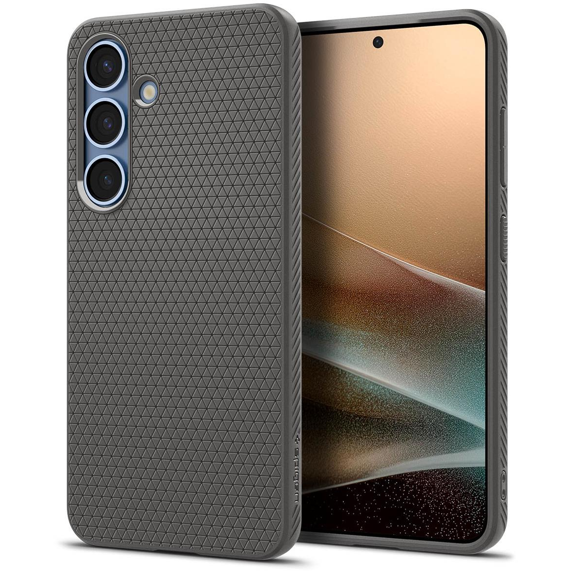 Spigen Liquid Air Marble Gray Samsung Galaxy S 2025+ tok (ACS08980)