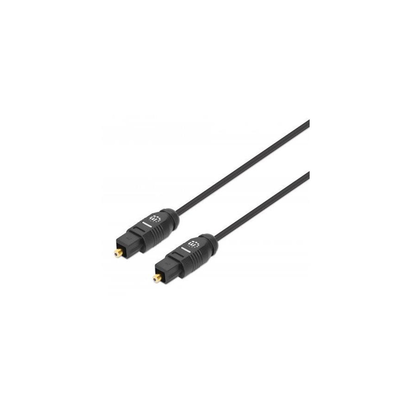 Manhattan 356084 InfiniBand og fiberoptisk kabel 3 m Toslink Sort