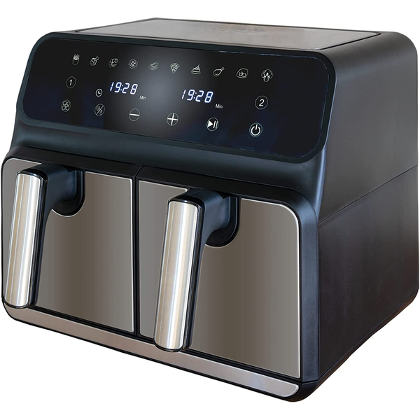 Unold 58685 фритюрник Двойна 8 Д Самостоятелен 1700 W Фритюрник с горещ въздух Черен, Сив