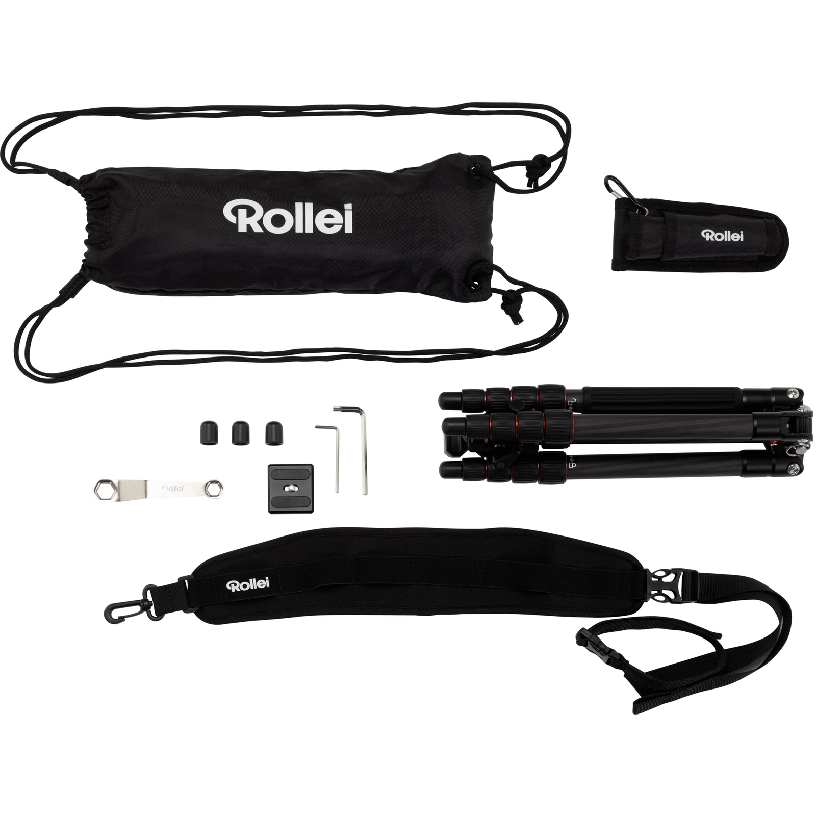 Rollei 22578 Compact Traveler No.1 Carbon Kamera állvány (Tripod) - Fekete (R22578)
