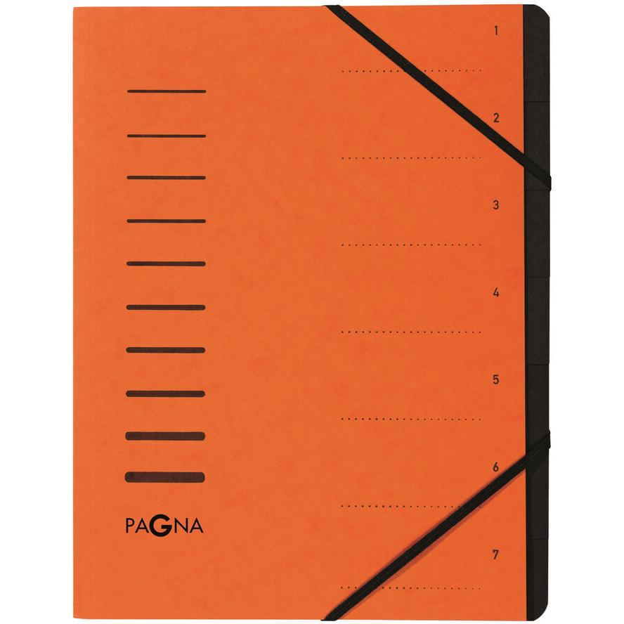 PAGNA Ordnungsmappe 7 Fächer 1-7 orange (40058-12) (40058-12)