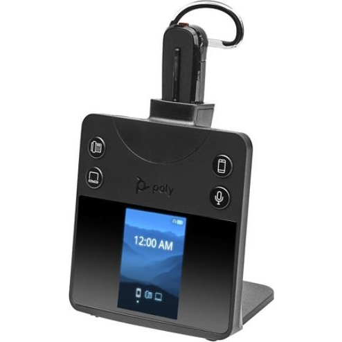 POLY Savi 8445 Слушалки Безжичен Кука за ухо Офис/Център за обаждания Bluetooth Черен