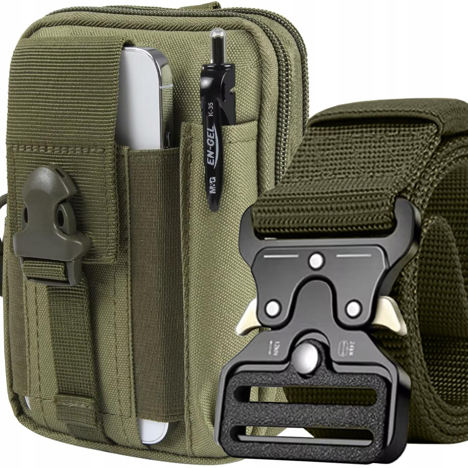 Trizand 24322 Tactical bag + belt, green (00024322)