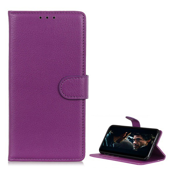 Tok álló, bőr hatású (FLIP, oldalra nyíló, asztali tartó funkció, prémium) LILA [Honor X10 5G] (5996457993086)