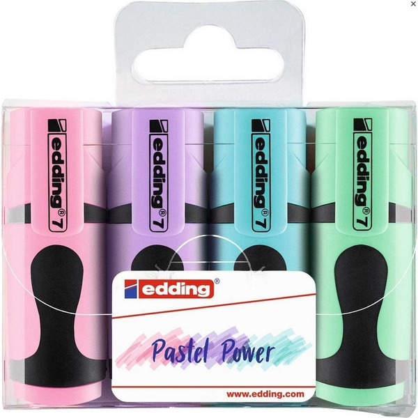 Edding 7/4 Mini pasztell 4db-os vegyes színű szövegkiemelő