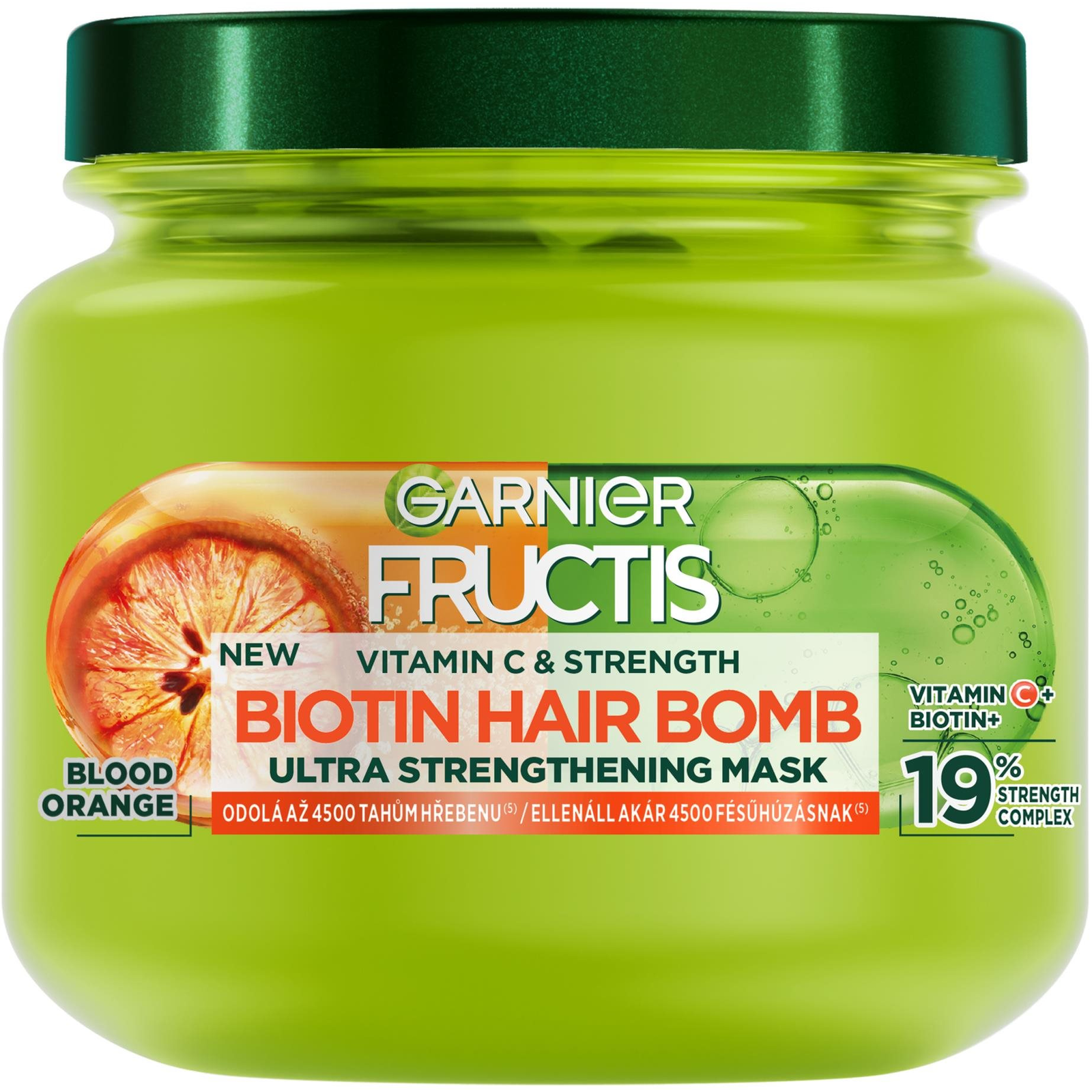 GARNIER Fructis Vitamin & Strength Ultra erősítő Biotin Hair Bomb 320 ml (3600542596701)