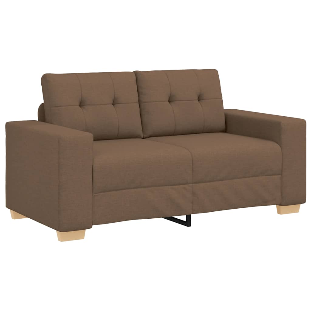 barna szövet loveseat kanapé 120 cm (4105072)