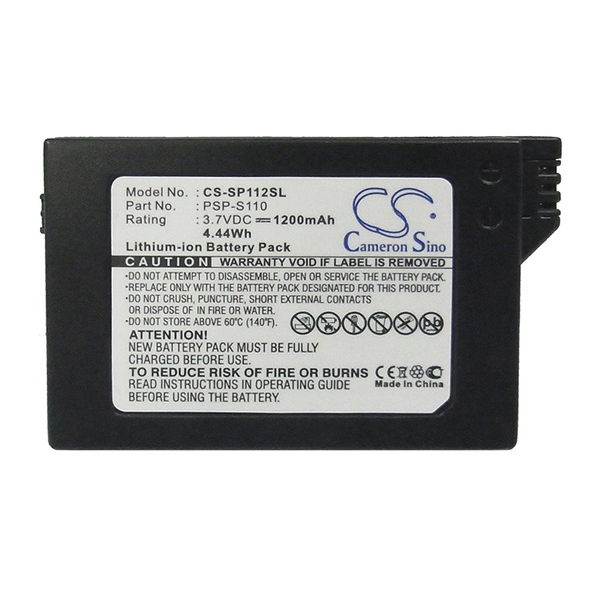 Cameron Sino Li-Ion akku (3.7V/1200mAh, Sony PSP-S110 kompatibilis) FEKETE (CS-SP112SL)