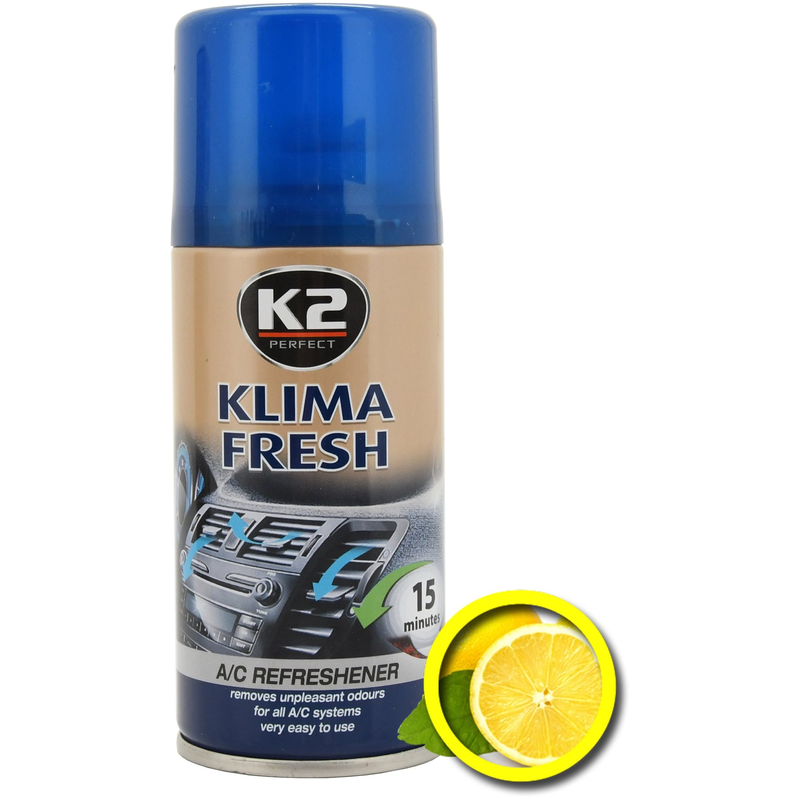 K2 KLIMA FRESH LEMON (150 ml) (5906534007476)