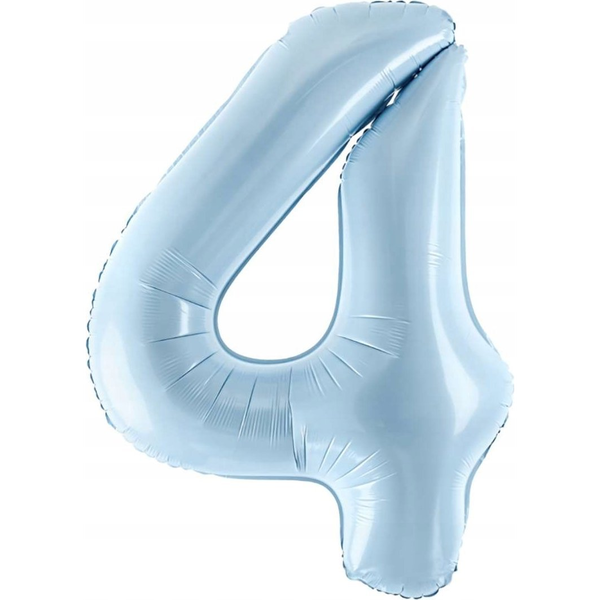 Party Deco Balon foliowy 4 jasny niebieski 72cm
