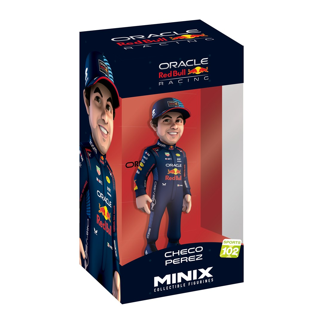 Minix 102 Sports - Checo Perez Formula 1 gyűjthető Autóversenyző figura 12cm (16259)