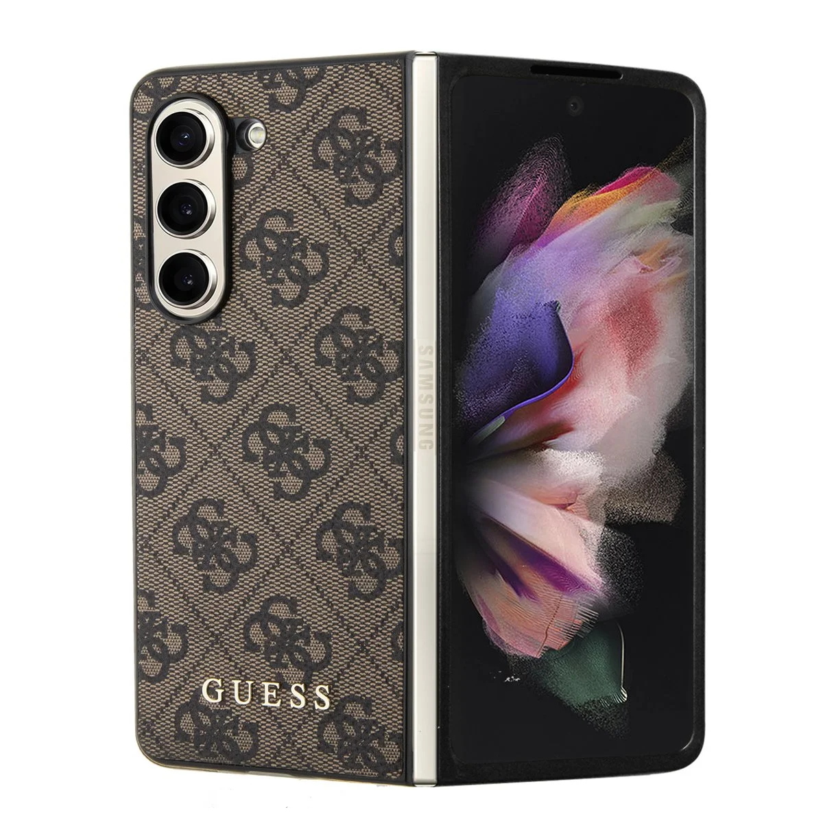 Guess 4G Charms Collection Samsung Galaxy Z Fold5 Tok - Barna (GUHCZFD5GF4GBR)