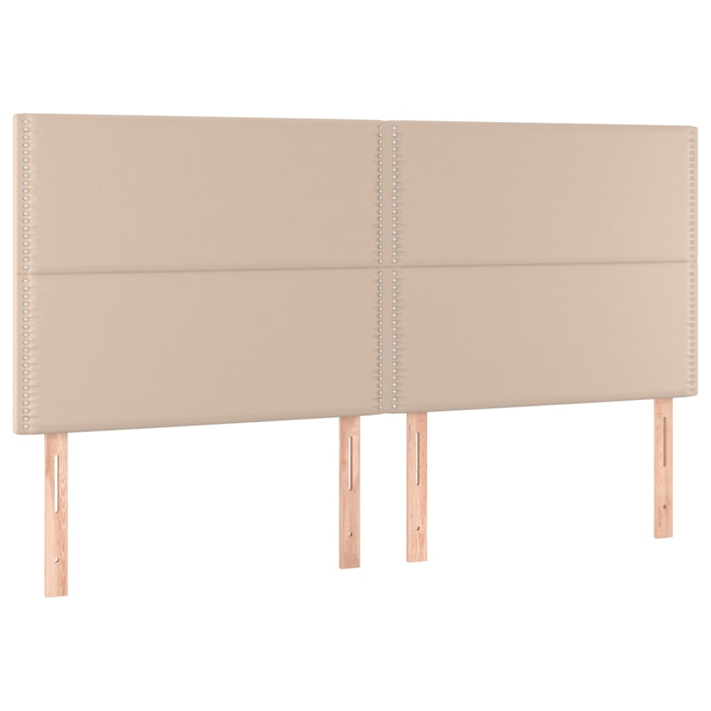 4 db cappuccino színű műbőr fejtámla 100 x 5 x 78/88 cm (3116305)