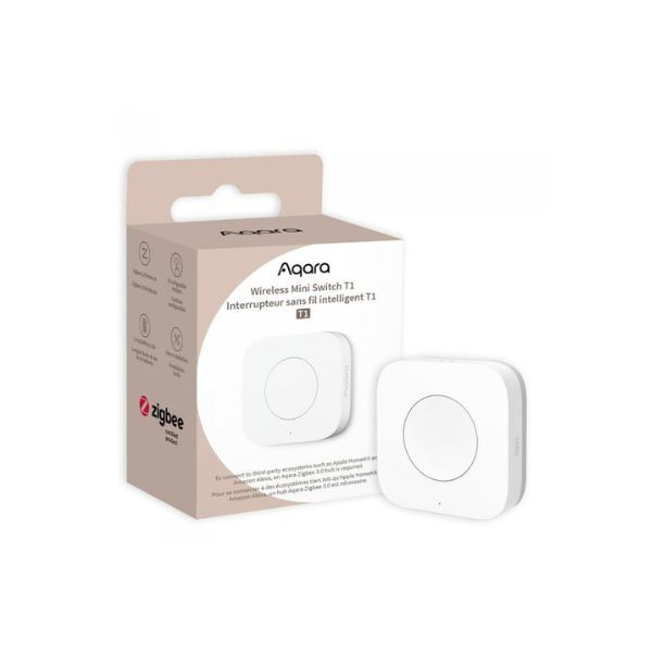 AQARA T1 Zigbee vezeték nélküli nyomógomb, távirányító Zigbee 3.0 WB-R02D (AQA-KIE-BUT-T1) (AQA-KIE-BUT-T1)