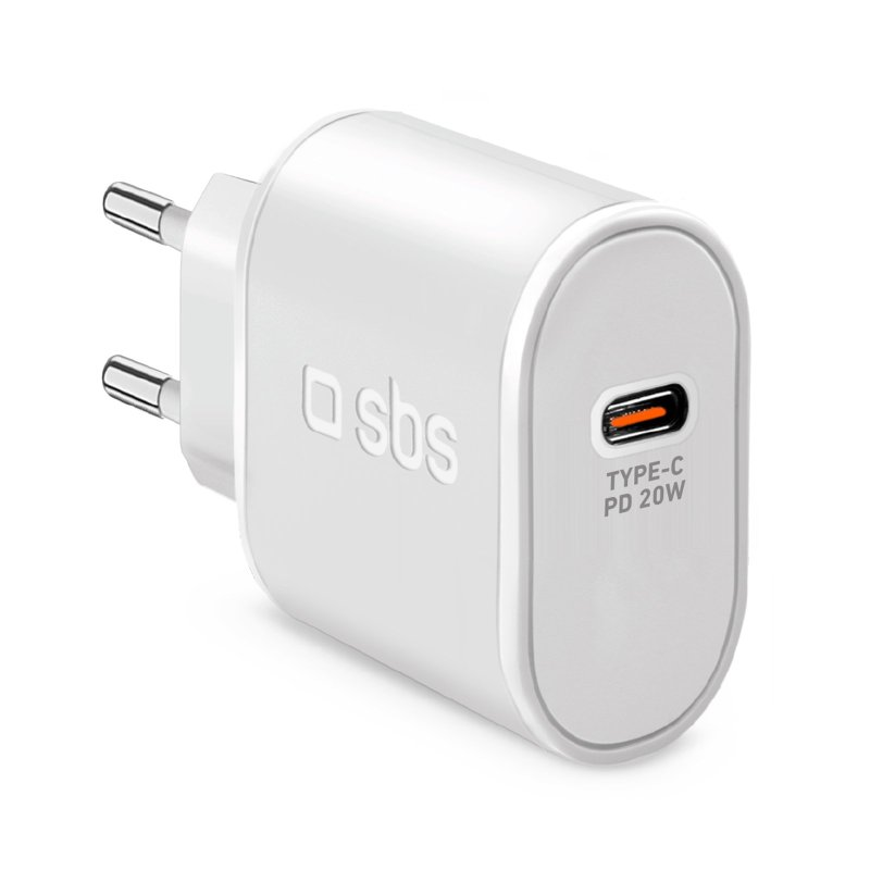 SBS TETR1CPD20 1x USB Type-C Hálózati töltő - Fehér (20W) (TETR1CPD20)