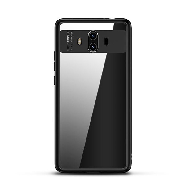 USAMS MANT műanyag telefonvédő (szilikon keret, közepesen ütésálló) FEKETE [Huawei Mate 10] (M10MD01)