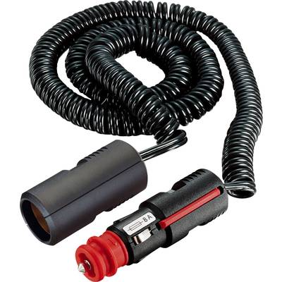 Szivargyújtó hosszabbító, toldó, spirálkábeles 3m 12/24V max. 8A ProCar 67828200 (67828200)