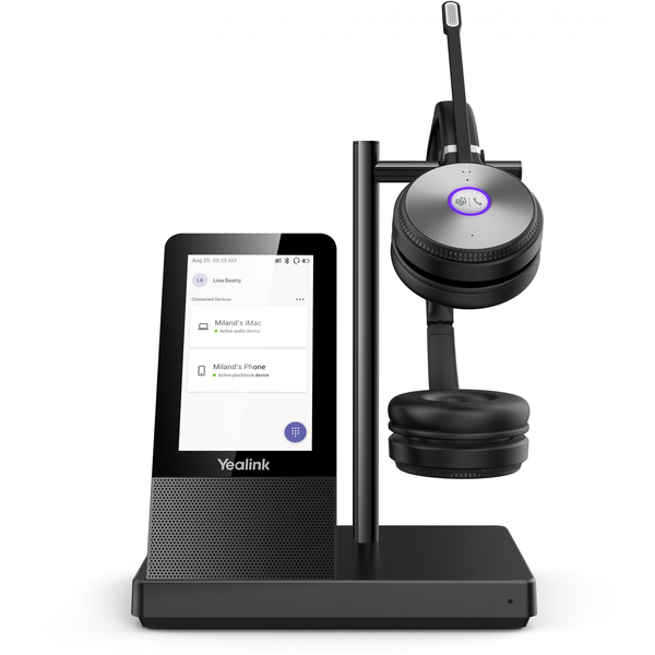 Yealink WH66 Dual Teams DECT безжични слушалки, черни