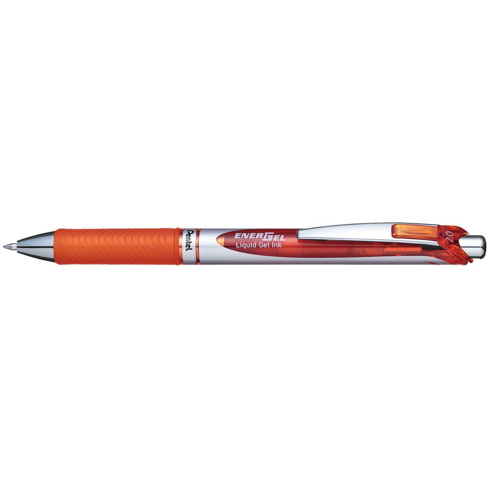 Pentel EnerGel Nyomógombos rollertoll - 0,35mm / Narancs (BL77-FX)