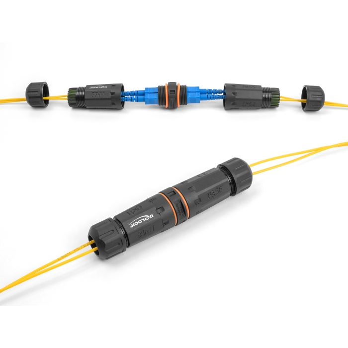 Delock Optikai szálas kábel csatlakoztató SC Duplex anya - SC Duplex anya APC M20 cérnával IP68 por és vízhatlan (88148) (88148)