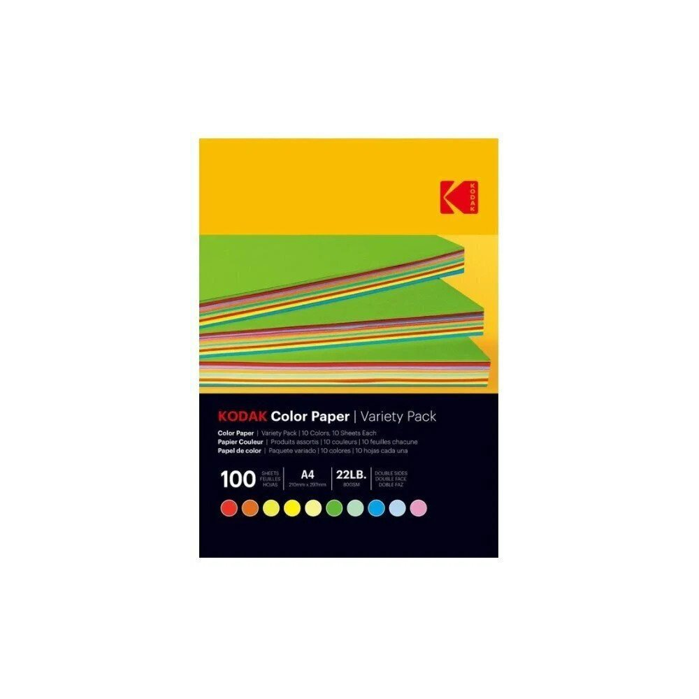 Kodak A4 Vegyes színes Nyomtatópapír (100 db/csomag) (9891300)