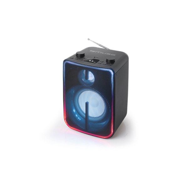 Bluetooth reproduktor Party Box Muse M-1802DJ s FM rádiom a farebnými